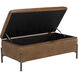 Kael Tobacco Tan Storage Bench